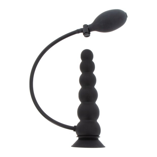 Hidden Desire Extreme Inflatable Suction Base Plug - Expert Black
