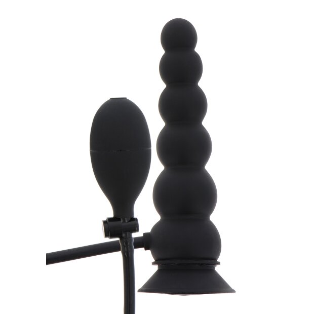 Hidden Desire Extreme Inflatable Suction Base Plug - Expert Black