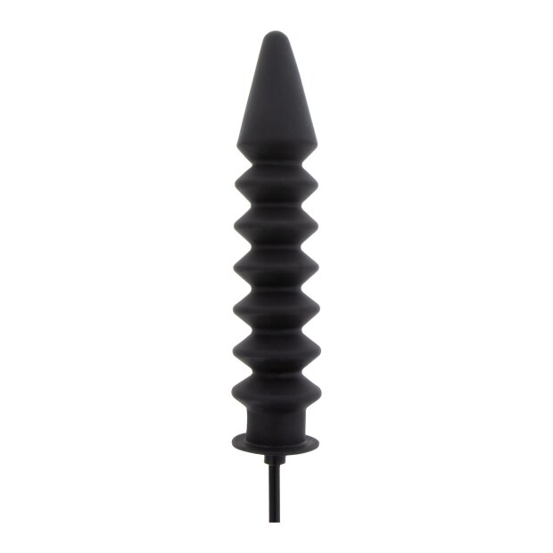 Hidden Desire Extreme Inflatable Suction Base Plug - Expert Black