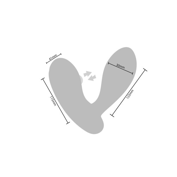 Xocoon DuoVibe II Tapping Vibrator Mint