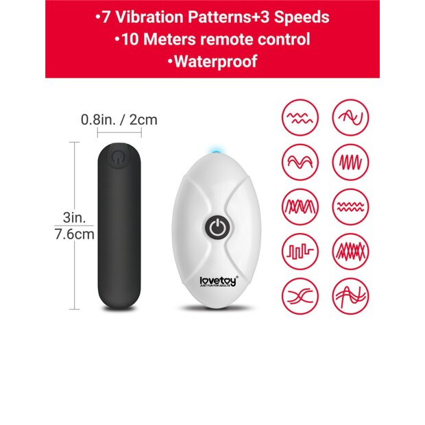 LoveToy Fuck Printed Vibrating Sexy Panties Red