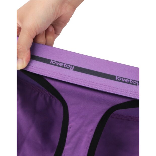 LoveToy Slide Printed Vibrating Sexy Panties Purple