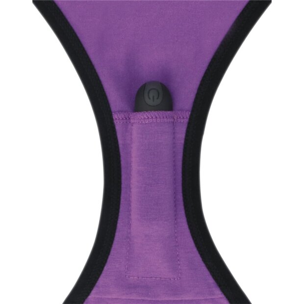 LoveToy Slide Printed Vibrating Sexy Panties Purple