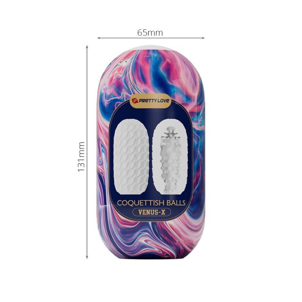 Pretty Love Venus X Coquettisch Ball Masturbateur Blanc 13,1 cm