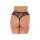 Amorable Transparenter G-String mit offenem Schritt Schwarz One Size
