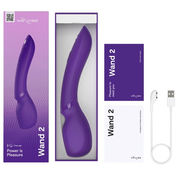 WE-VIBE Wand 2 Purple Massage Wand 27.3 cm