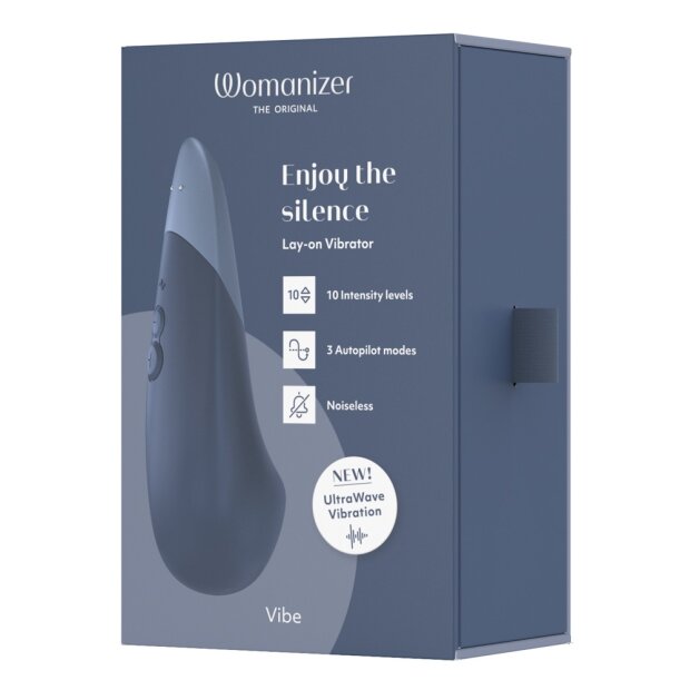 Womanizer Vibe Auflegevibrator Dunkel Blau 14,2 cm
