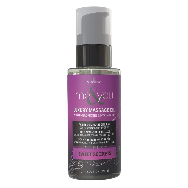 Sensuva Me and You Massage Oil Sweet Secrets 59ml