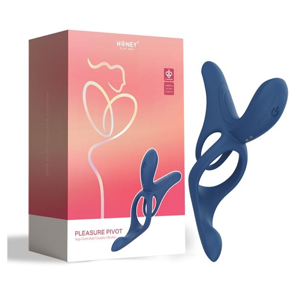 HoneyPlayBox Pleasure Pivot App-controlled Couples Vibrator Blue