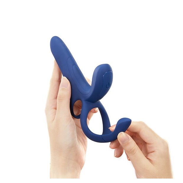 HoneyPlayBox Pleasure Pivot App-controlled Couples Vibrator Blue