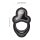 HoneyPlayBox - Anello-App-Controlled Vibrating Double Cock Ring with Clitoral Stimulator Black