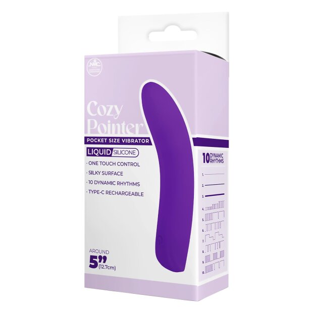 NMC 5 Inch Silicone 10 Function Vibrator Purple