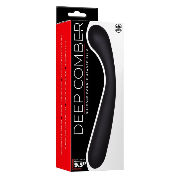 NMC 9.5 Inch Silicone Double Headed Plug Black