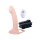 NMC 9.5 Inch Rechargeable Silicone Vibration Hollow Strap On With Ball Ring Flesh