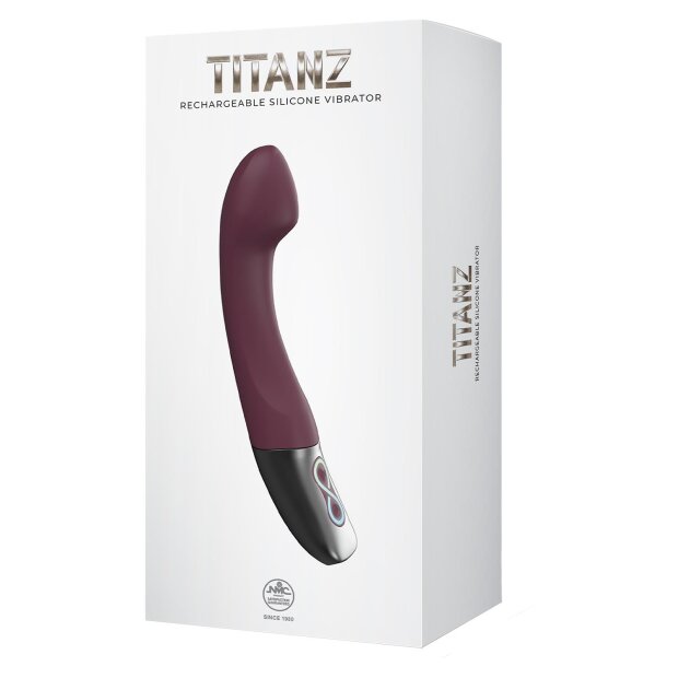 NMC Silicone Rechargeable Vibrator Rubine Red