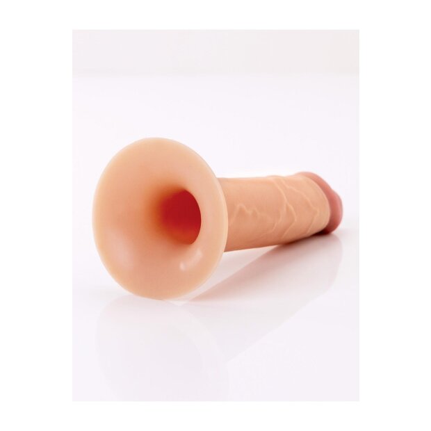 FANTASY X-TENSIONS ELITE 8" SILICONE HOLLOW STRAP-ON - DUAL DENSITY - LIGHT