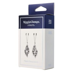 Virgite Nippelklemmen Modell 10 Silber 2 Stück
