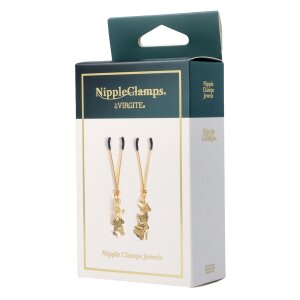 Virgite Nippelklemmen Modell 17 Gold 2 Stück