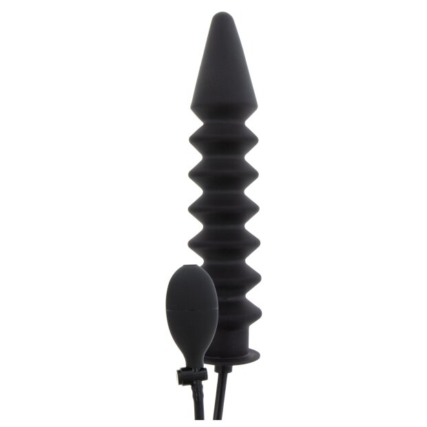 Hidden Desire Expert Ribbed Inflatable Dildo 28 x 6 cm Black
