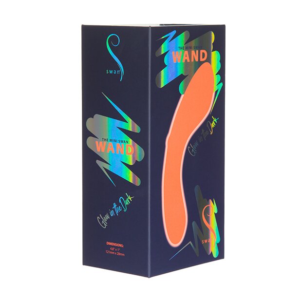 Swan Vibes The Mini Swan Wand Glow In The Dark Orange