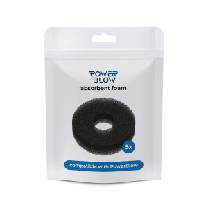 KIIROO - Powerblow Absorbent Foam 5 Pack - Black
