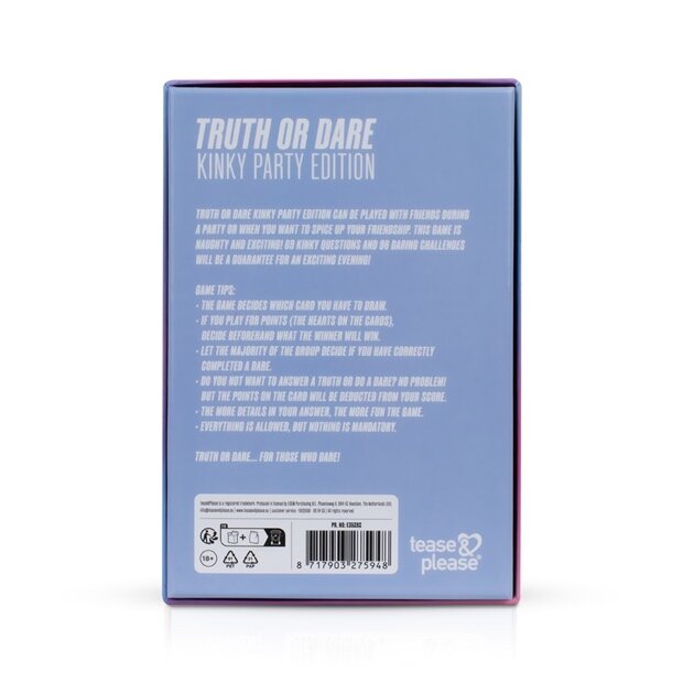 Tease & Please Truth or Dare Kinky Edition for a Group