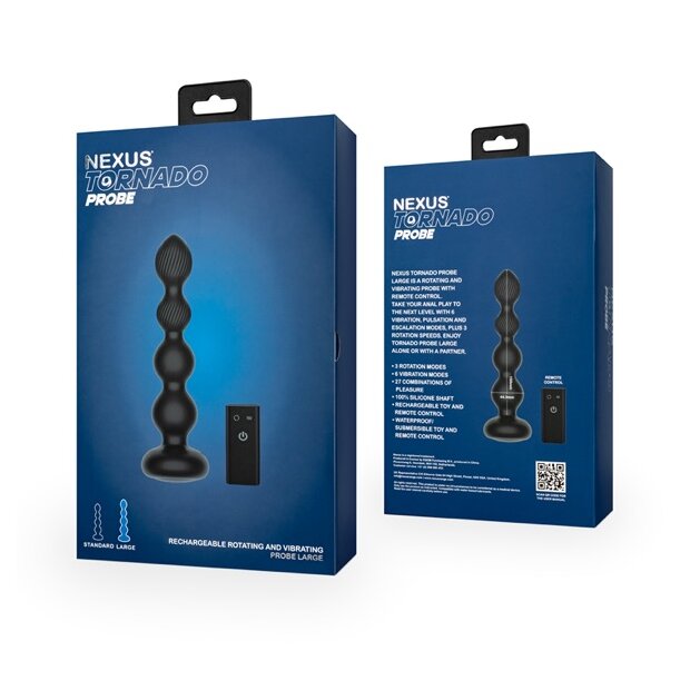 Nexus TORNADO Rotating Beaded Probe Large Black