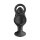 Nexus TORNADO Rotating Plug with Cock & Ball Rings - Black
