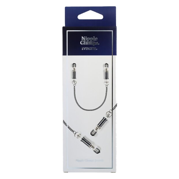 Virgite Nippelklemmen Modell 32 Schwarz 2 Stück