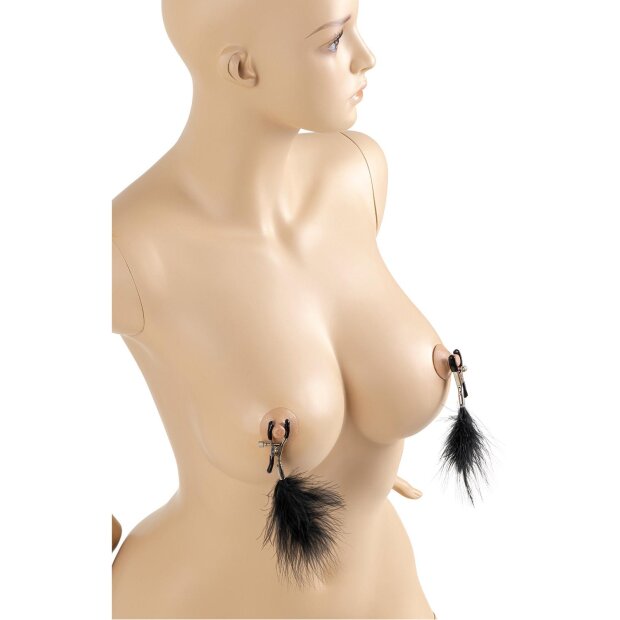 Virgite Pinces à seins Modèle 38 Noir Argent 2 pièces