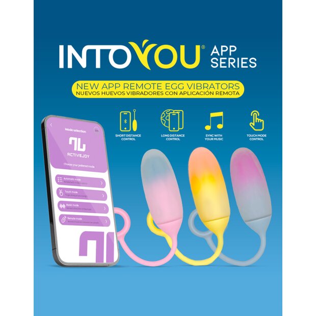 IY Vibrationsei Appgesteuert Gelb/Orange 19,5 cm