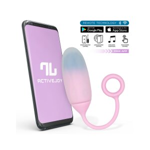 IY Vibrating Egg with App Pink/Blue 19,5 cm