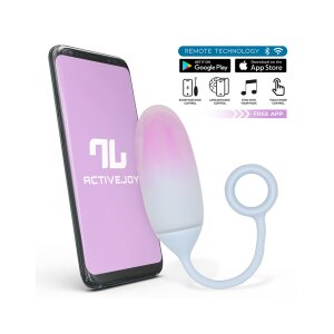 IY Vibrationsei Appgesteuert Blau/ Purpur 19,5 cm