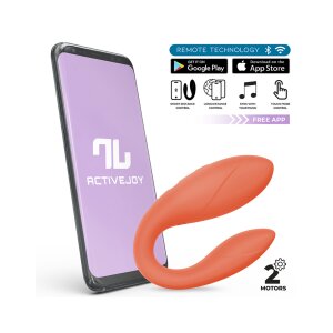 IY Couple’s Vibrator with App Control Orange 9.2 cm...