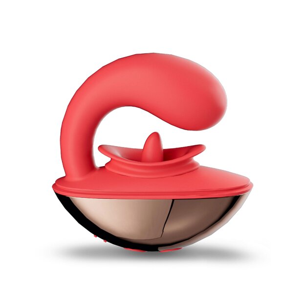 IY Rondy Clitoral Vibrator with App Control Red 8.8 cm