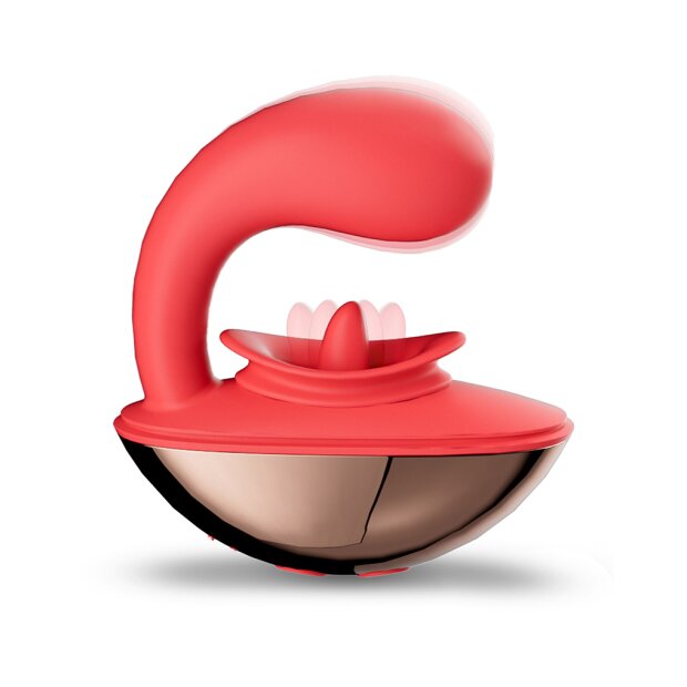 IY Rondy Clitoral Vibrator with App Control Red 8.8 cm