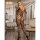 SUBBLIME Open Shoulders Fishnet Bodystocking Black One Size