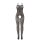 SUBBLIME Black Elastic Fishnet Crotchless Bodystocking One Size