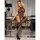 SUBBLIME Fishnet Crotchless Bodystocking With Prints On The Neck Black One Size