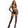 SUBBLIME Fishnet Bodystocking With Gloves And Diamonds Black One Size