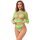 SUBBLIME 2 Piece Long Sleeve Greent Bodystocking One Size