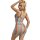 SUBBLIME Rainbow Off Shoulder Sleeveless Fishnet Bodystocking One Size