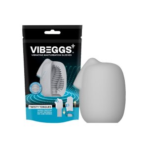VIBEGGS - Twisty Tongues - Vibrating Masturbation Sleeve...