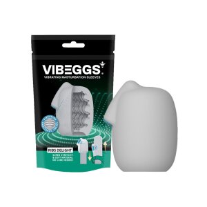 VIBEGGS - Ribs Delight - Vibrating Masturbation Sleeve -...