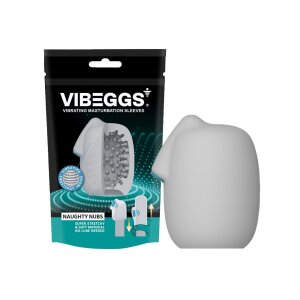 VIBEGGS - Naughty Nubs - Vibrating Masturbation Sleeve -...