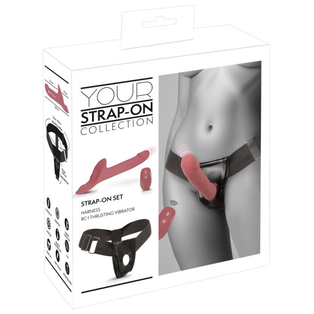 You2Toys Strap-On Vibrator Pink