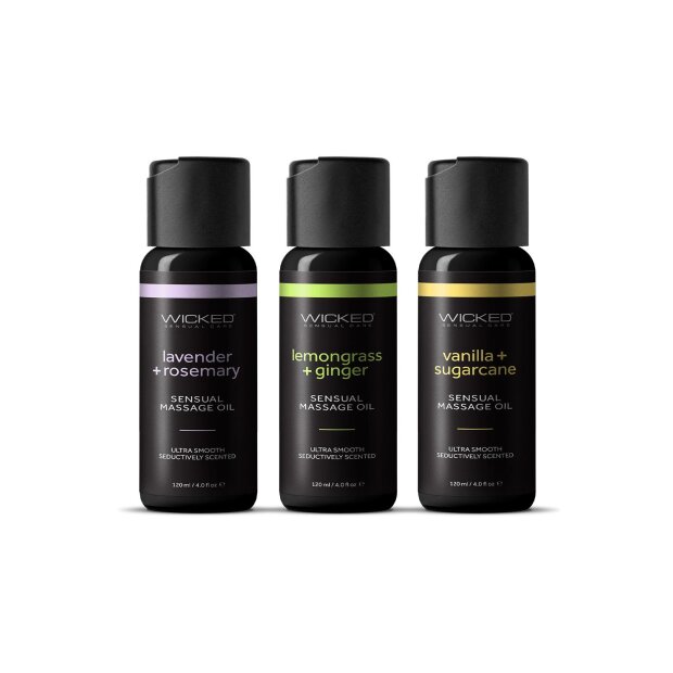 WICKED Sensual Massage Oil Lemongrass Ginger 120ml