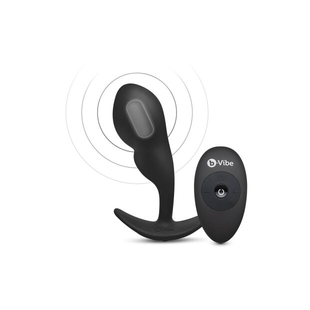 B-Vibe Remote Control P-spot Snug Plug 145gr Black
