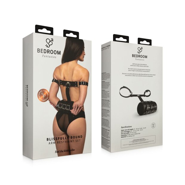Bedroom Fantasies Blissfully Bound Arm Restraint Set Black