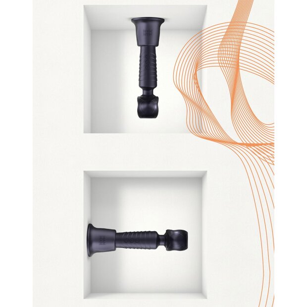 MANWAN Holden universal wand holder up to 4,5 cm diameter Black Plum